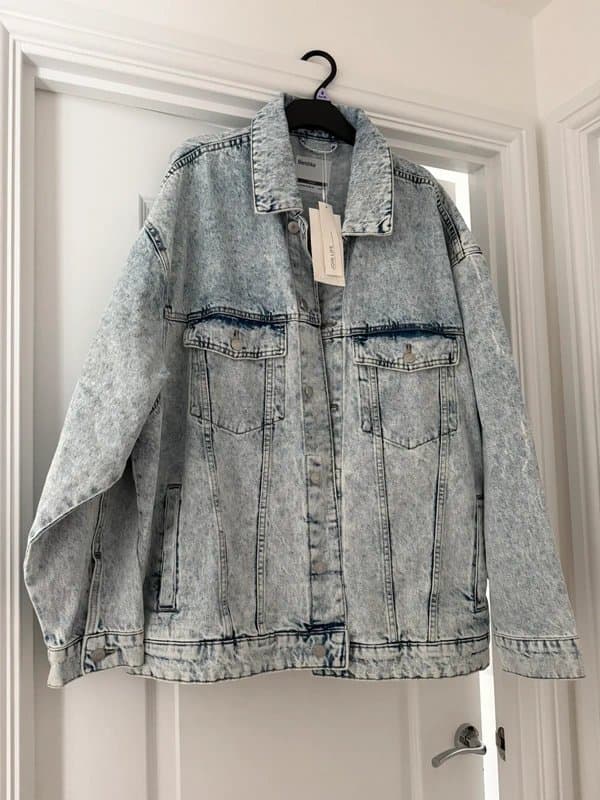 Bershka Bershka oversized denim jacket unisex