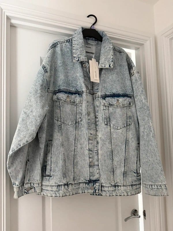 Bershka Bershka oversized denim jacket unisex - 1