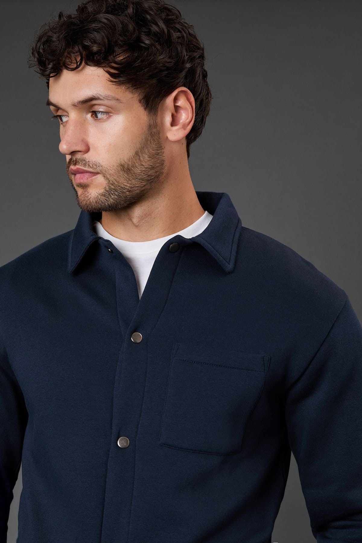 Burton Burton Men's Navy Jersey Overshirt - 4