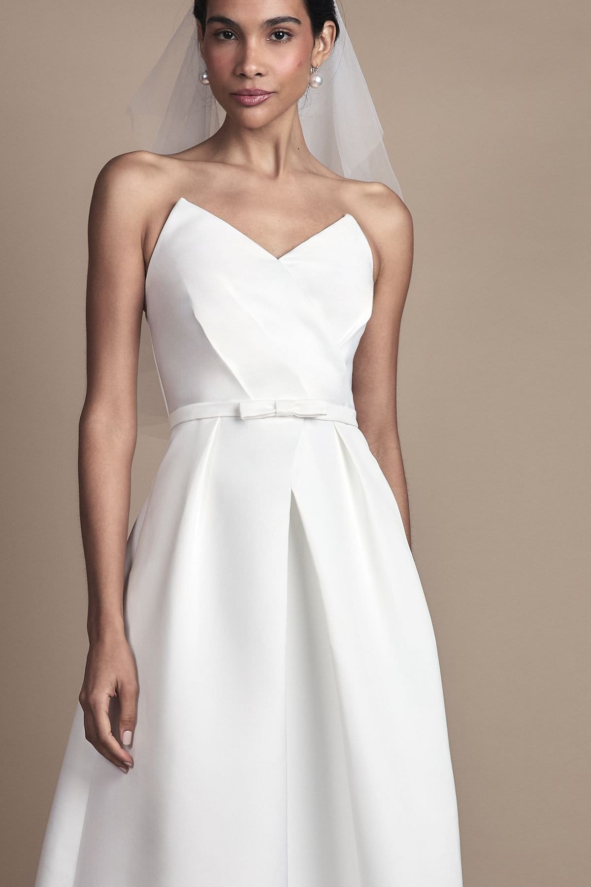 Coast Coast Women's Strapless Sweetheart Full Skirted Wedding Dress in Ivory - 4