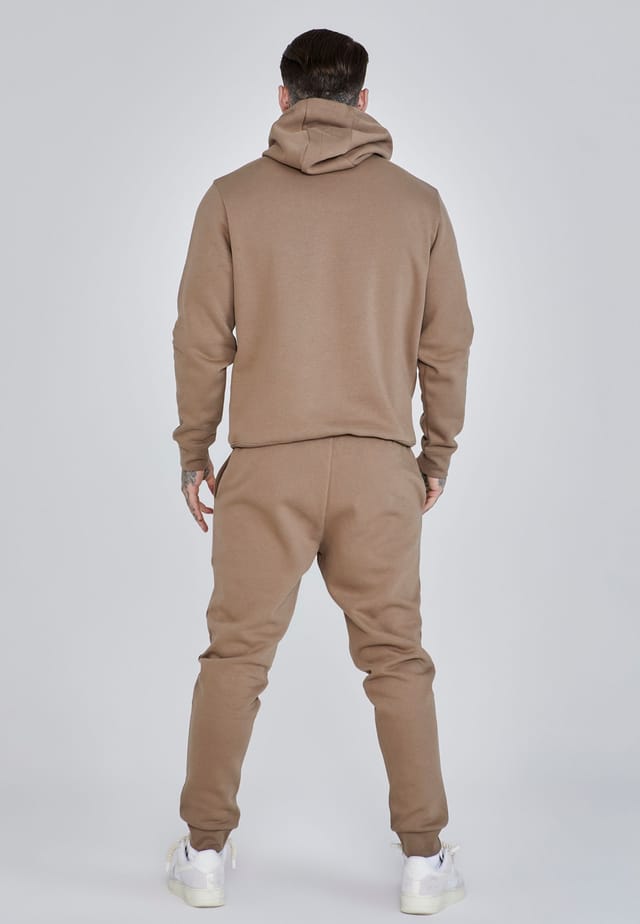 SikSilk SikSilk Men's Essentials Overhead Hoodie in Brown - 3