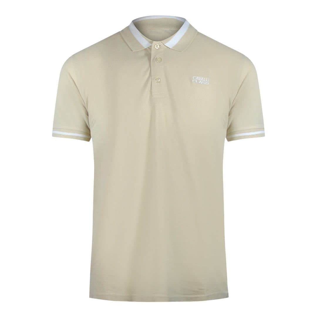 Cavalli Class Cavalli Class Beige Sand Polo Shirt
