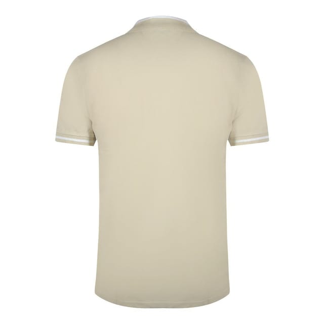Cavalli Class Cavalli Class Men's Bold Stripe Beige Sand Polo Shirt - 2