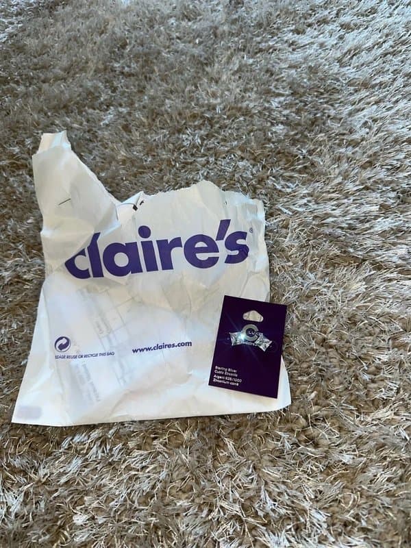 Claires Claire’s c luxe silver earrings