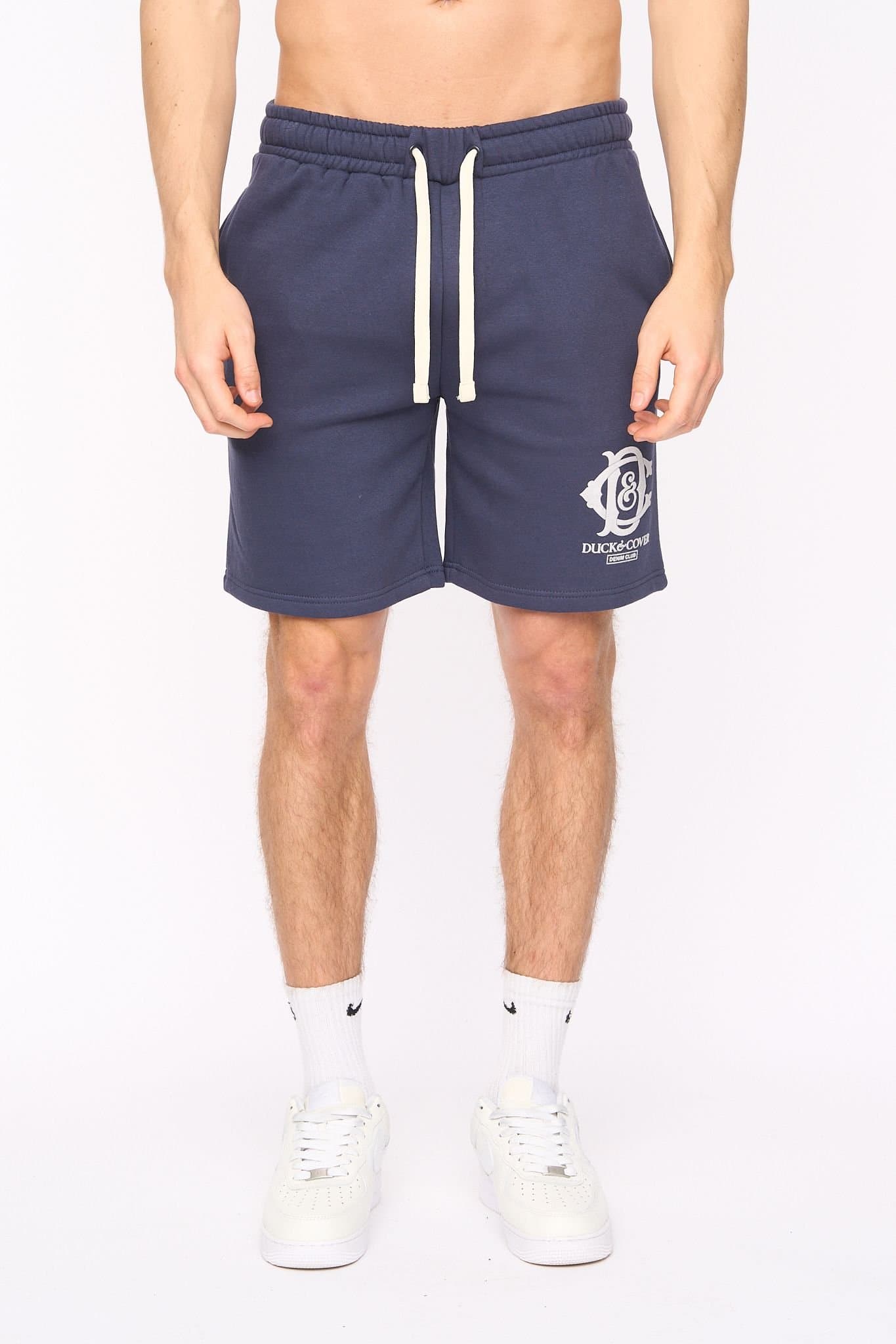 Duck&Cover Duck&Cover Men's Randolph Comfort Stretch Cotton-Blend Sweat Shorts in Navy