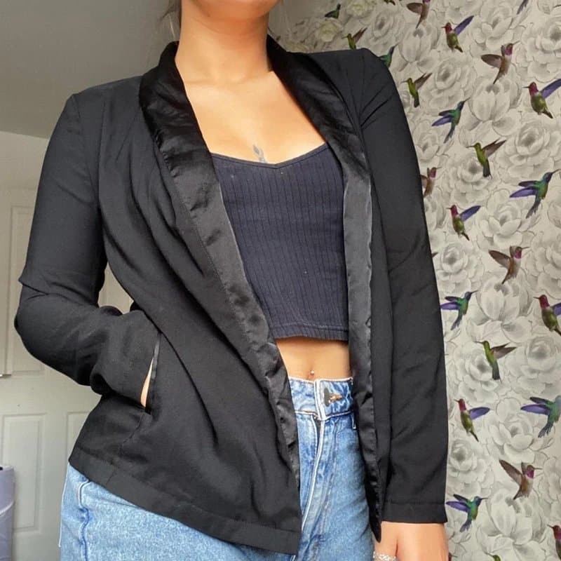 New Look New look Silk black blazer