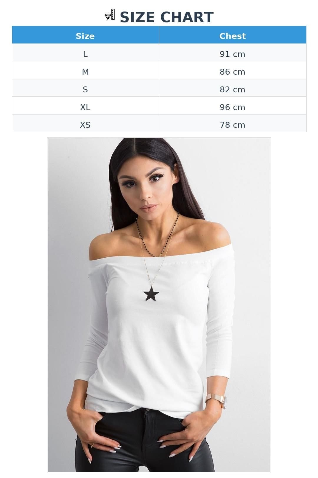 Love Lace Love Lace Women's Straight Cut Spanish Blouse 3/4 Sleeves in White - 4