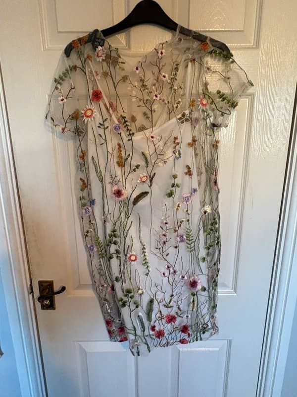 New Look Floral mesh dress