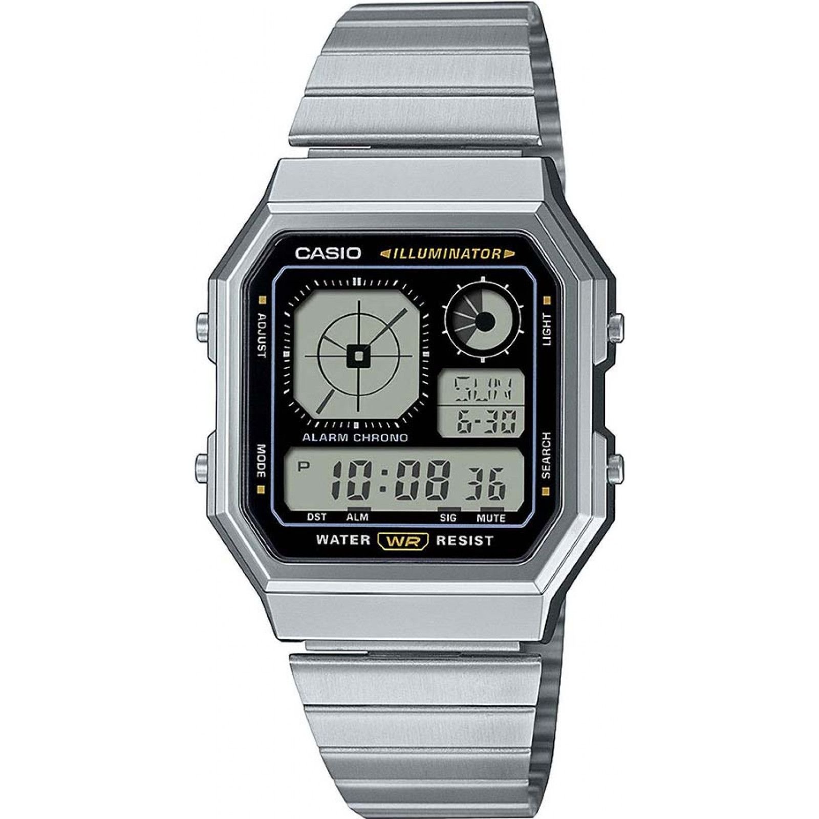 Casio Casio Men's A130WE-1AEF Collection 41mm Quartz Watch in Silver - 1
