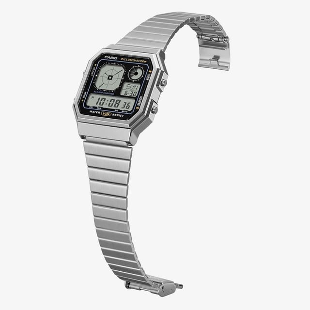 Casio Casio Men's A130WE-1AEF Collection 41mm Quartz Watch in Silver - 2