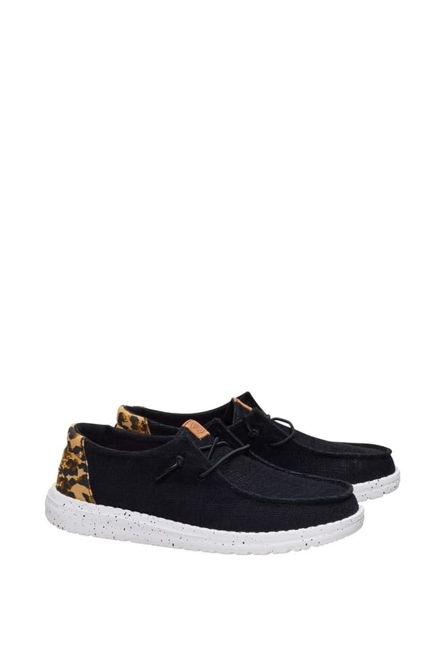 Hey Dude Hey Dude Women's Wendy Wildcat Slip On Shoe in Black - 3