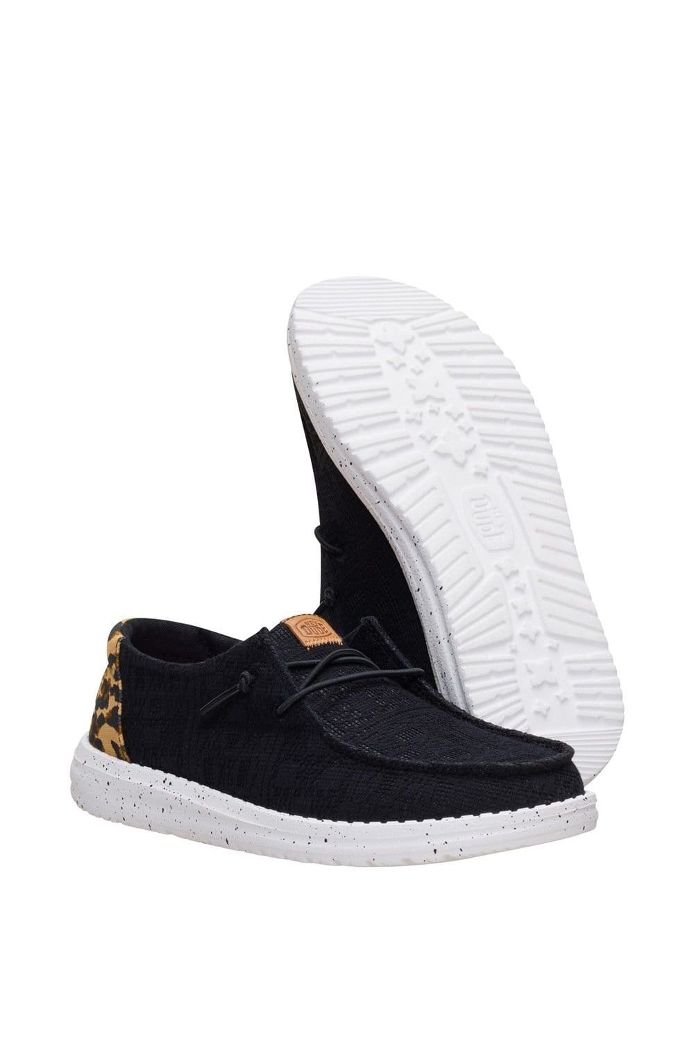 Hey Dude Hey Dude Women's Wendy Wildcat Slip On Shoe in Black - 4
