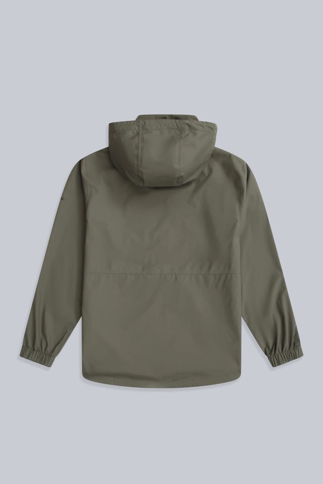 Animal Animal Men's 'Pace' Waterproof Adjustable Hood Outdoors Packable Jacket in Khaki - 2