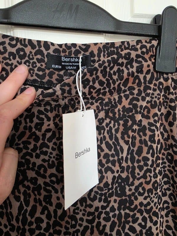 Bershka Brand New Bershka Leopard Print Flared Trousers