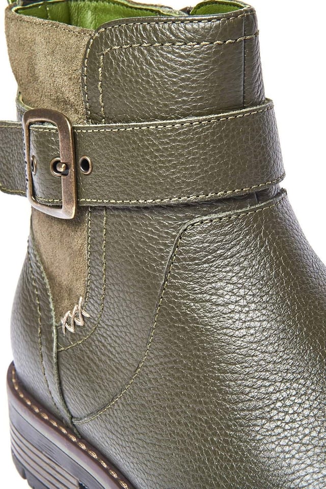 Moshulu Moshulu Women's 'Ria' Dual Fit Chelsea Boot in Olive - 3