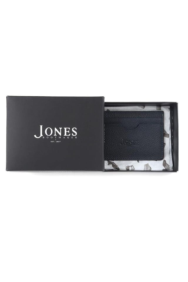 Jones Bootmaker Jones Bootmaker Men's Leather Card Holder in Navy - 2