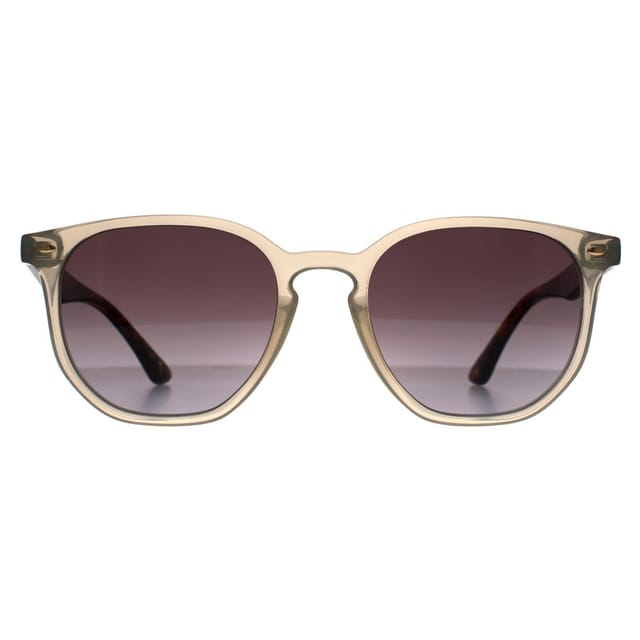 Ted Baker Ted Baker Men's Round Transparent Grey & Havana Brown Gradient TB1655 Dock - 2