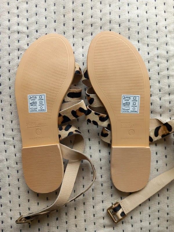ASOS ASOS Design Fion leather leopard sandals