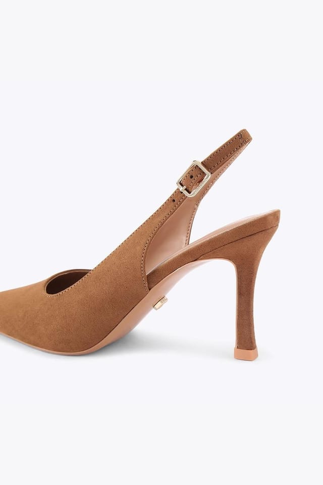 Carvela Carvela Women's 'Corletta Sling Court' Fabric Heels in Taupe - 3