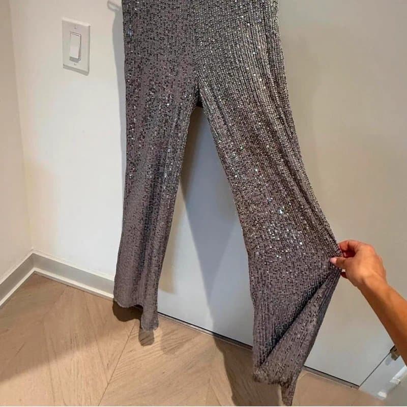 ASOS Silver sequin disco pants