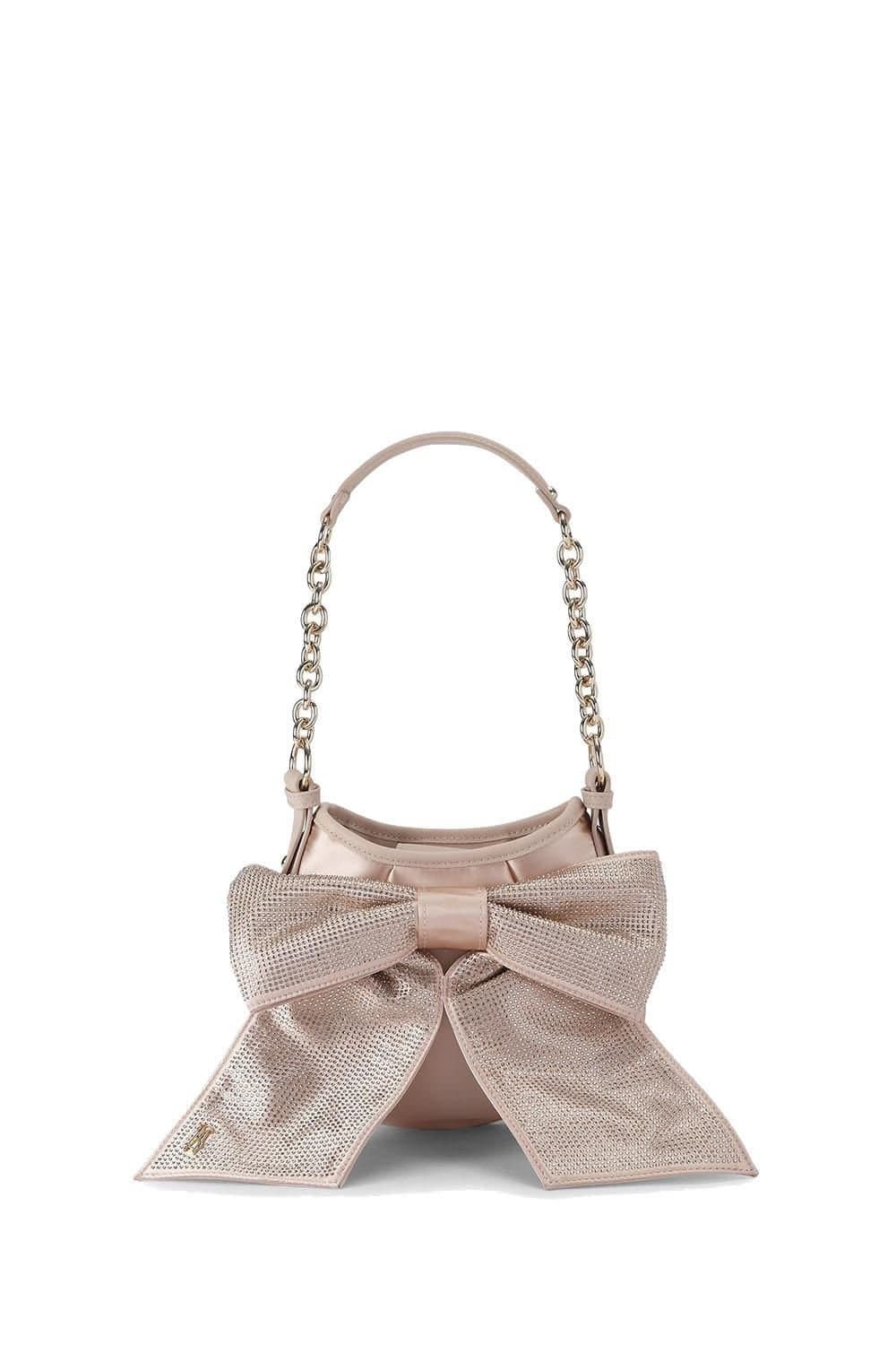 Steve Madden Steve Madden Rose Gold Satin Shoulder Bag