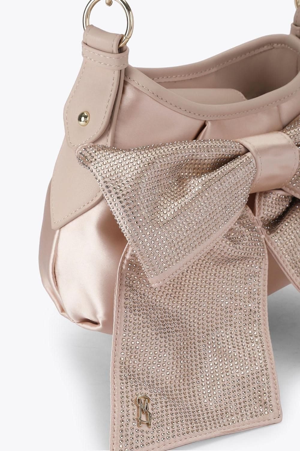 Steve Madden STEVE MADDEN Women's 'Larina Bag Champagne' Fabric in Rose Gold - 4