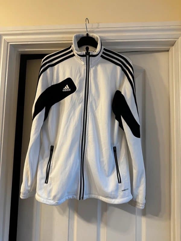 adidas Adidas Condivo 12 Track Jacket – White with Black Accents – Men’s UK Size M (Discontinued Model)