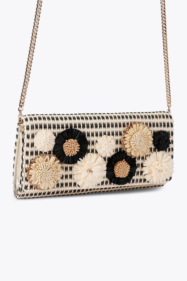 Carvela Carvela Women's 'Sorrento Flower Clutch' Bag in Off-White - 2