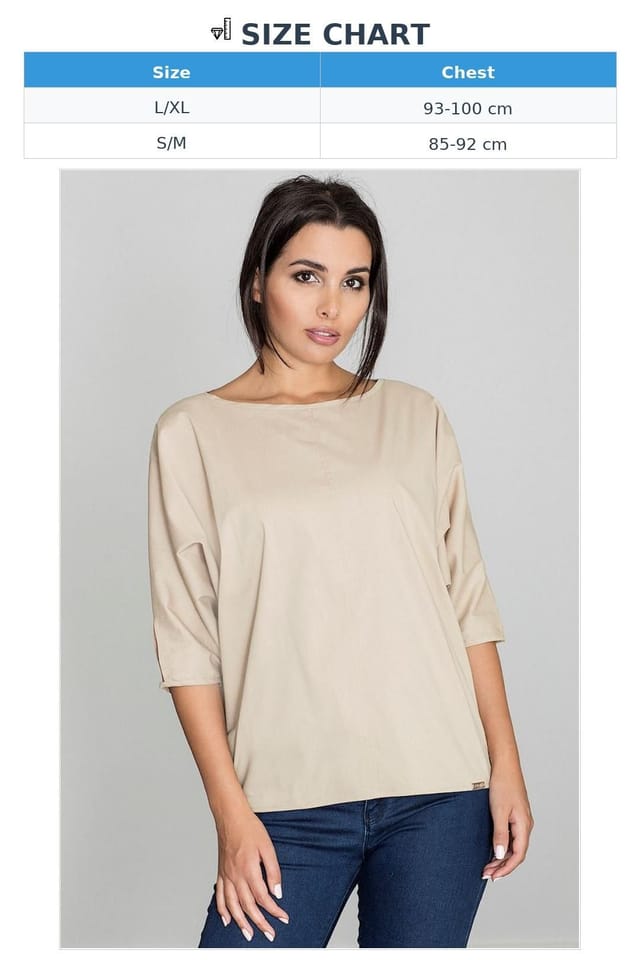 Love Lace Love Lace Women's Delicate Stitched Middle Blouse in Beige - 3