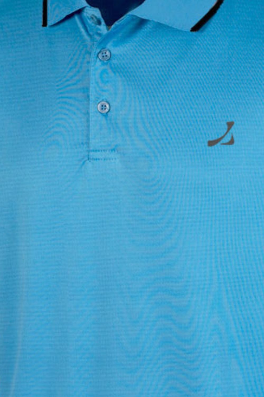Under Par Under Par Men's UV Protection Stretch Waffle Knit Golf Polo Shirt in Turquoise - 4