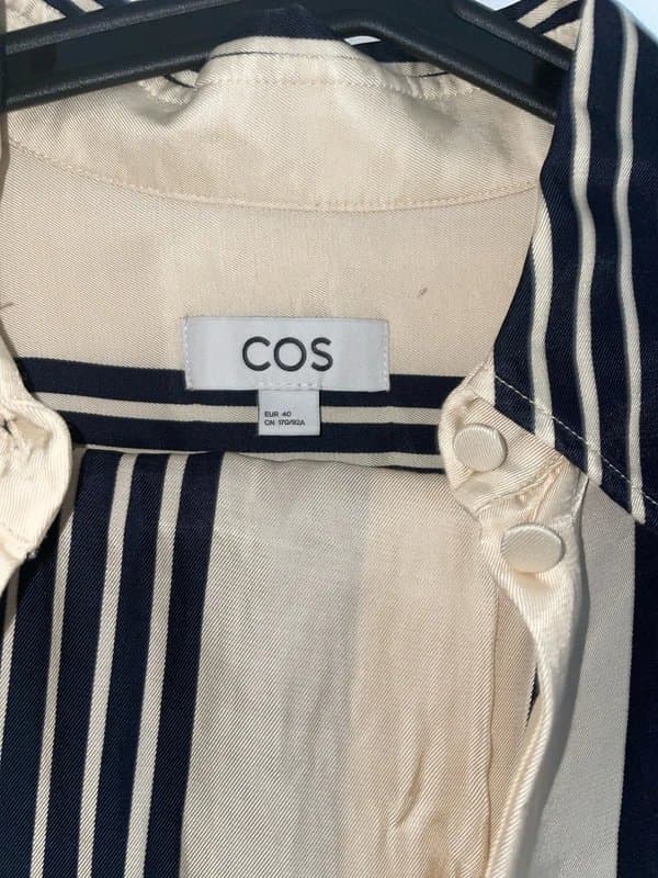 COS Cos Women’s Cream Black 2piece Trouser Suit Size EU 40