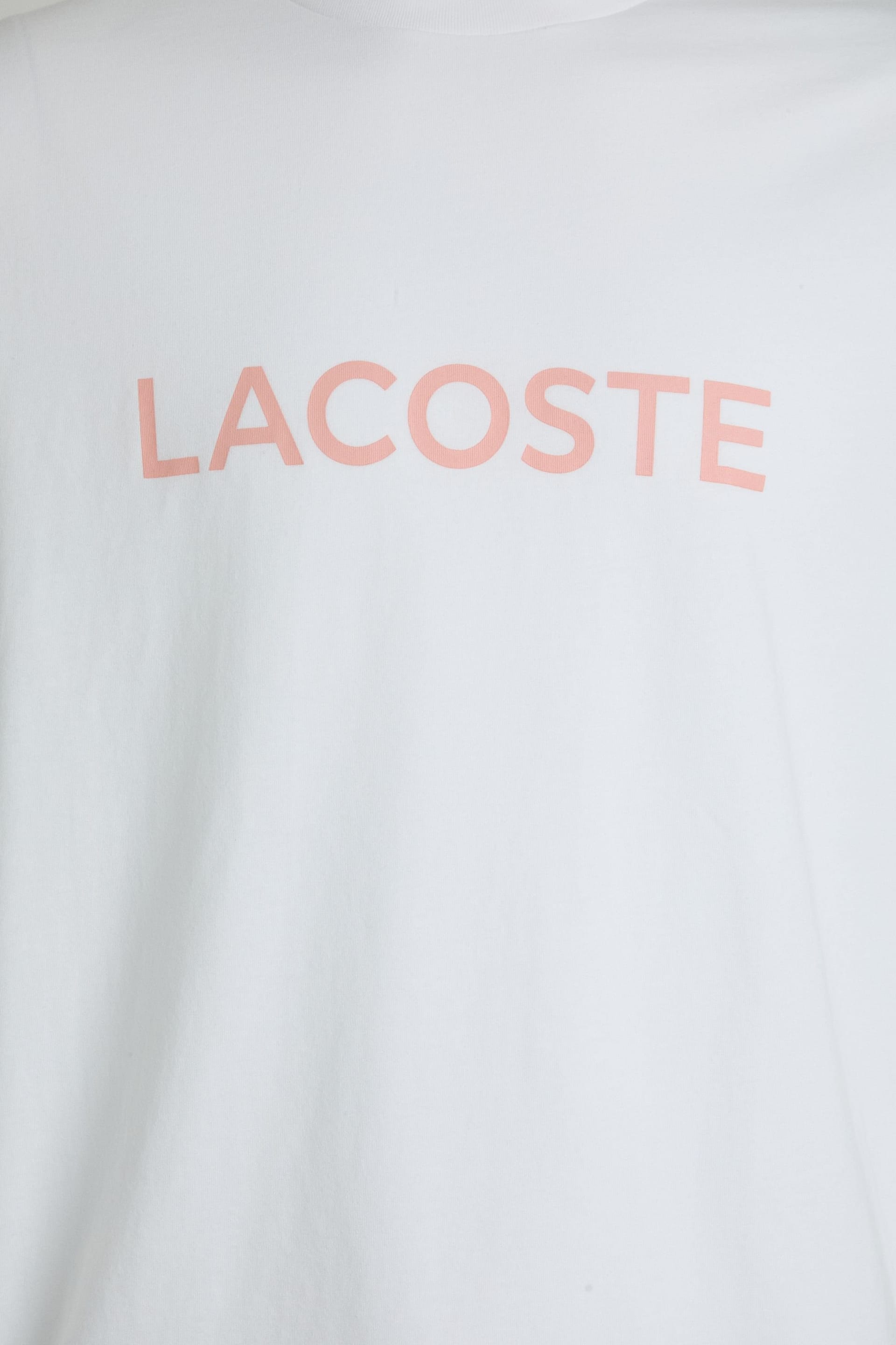 Lacoste Lacoste Men's Large Logo T-Shirt White - 4