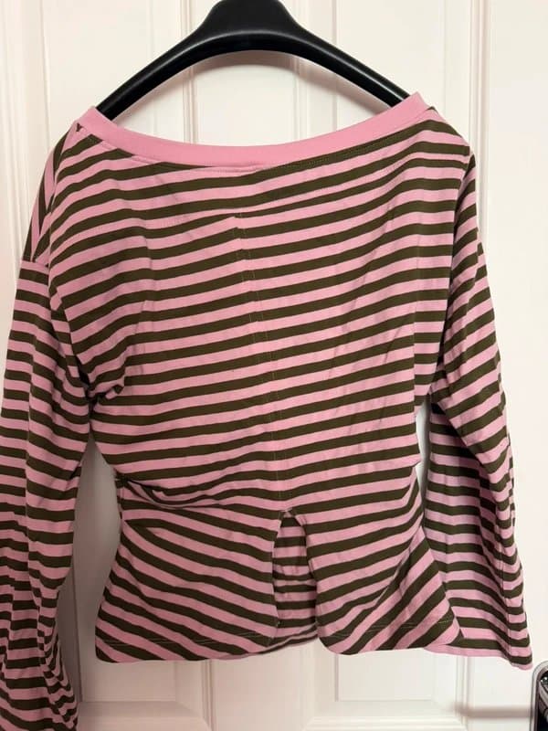 ASOS Design Asos long sleeve off the shoulder corset waist t-shirt