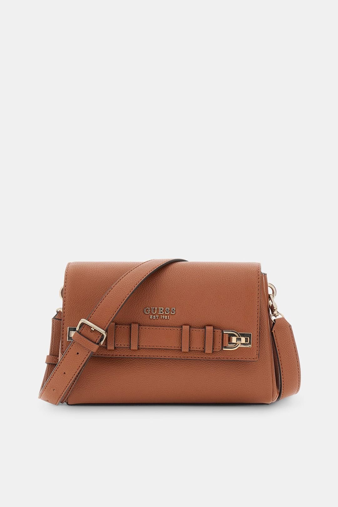 Guess Guess Women's Gregoria Flap Crossbody Cognac Tan in Brown - 2