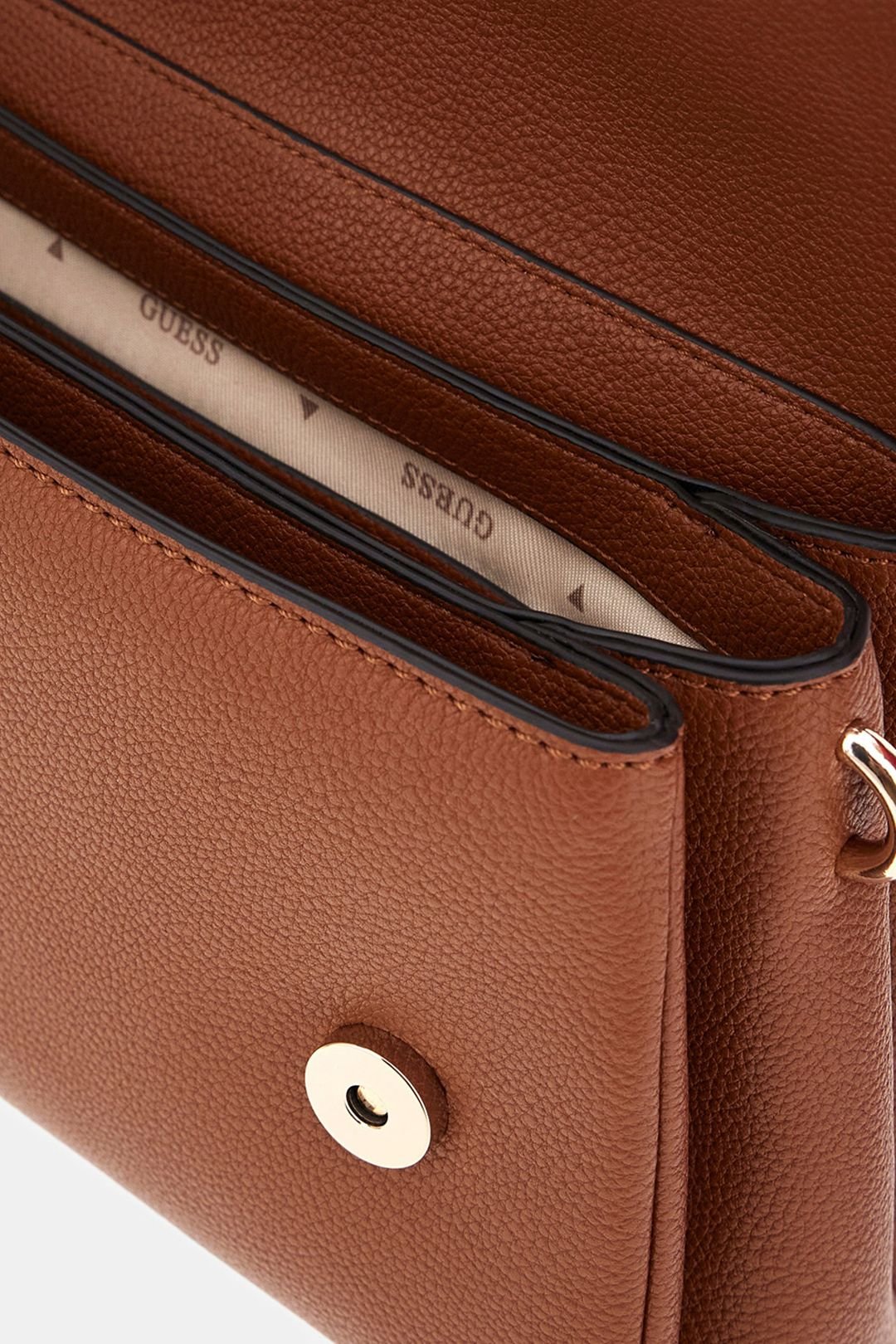 Guess Guess Women's Gregoria Flap Crossbody Cognac Tan in Brown - 3