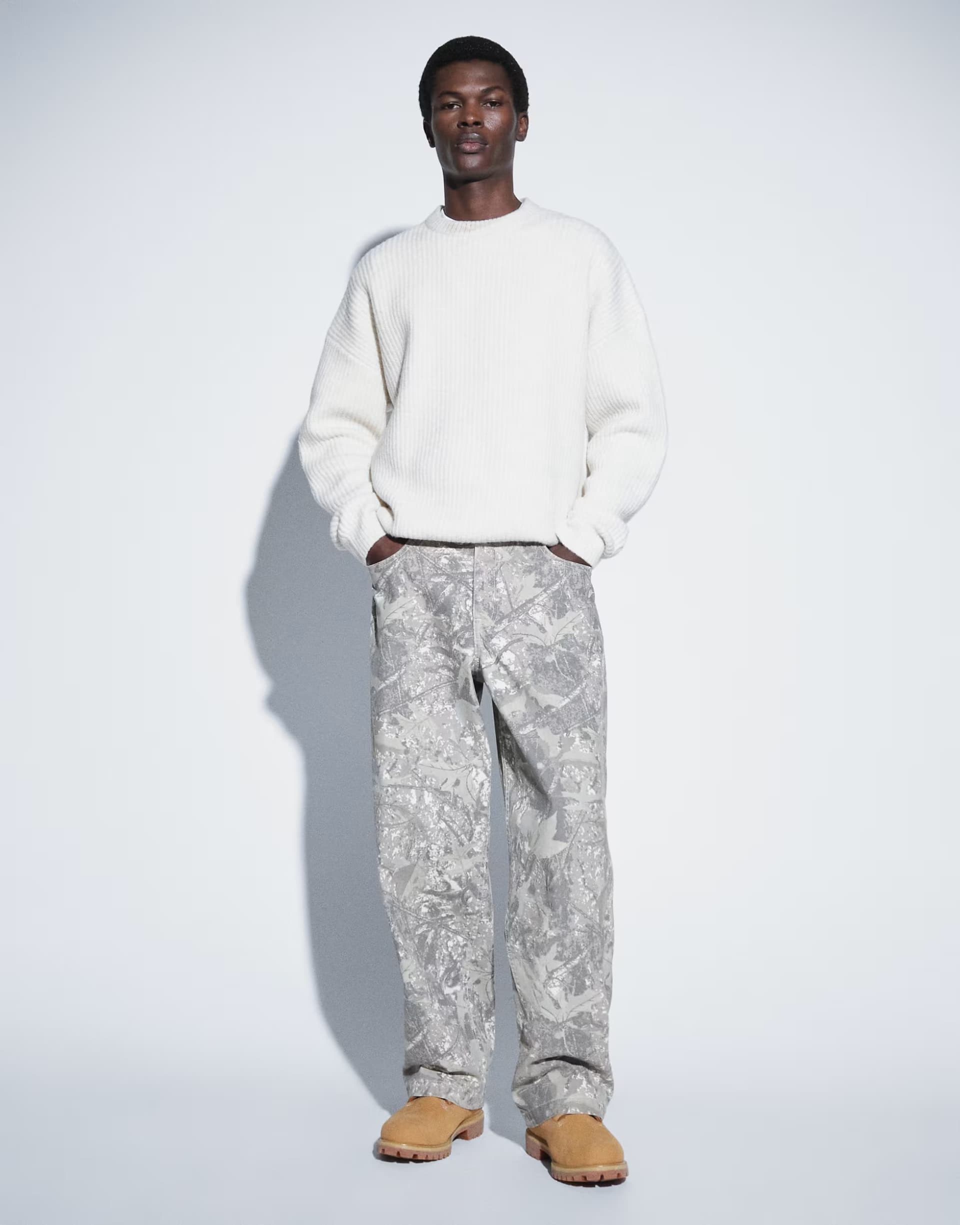 ASOS ASOS DESIGN co-ord loose canvas trouser in camo print