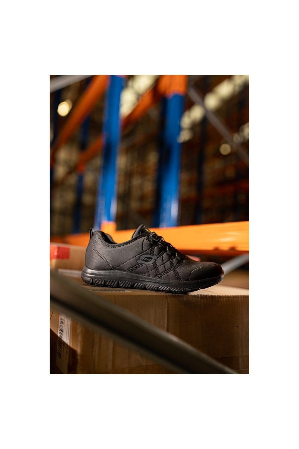 Skechers Skechers Women's Ghenter Srelt Occupational Shoes in Black - 4