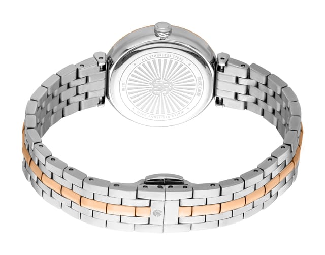 Roberto Cavalli Roberto Cavalli Women's Stainless Steel Two Tone Silver & Rose Gold Color Watch - 2