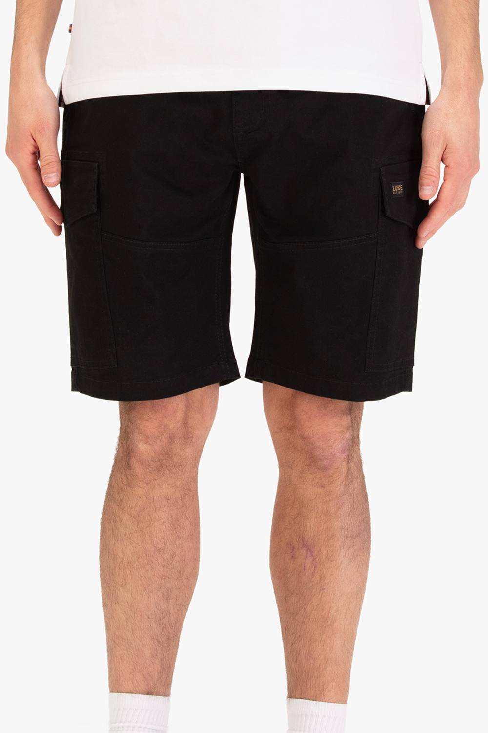 Luke 1977 Luke 1977 Men's Suez Cargo Shorts in Black - 3