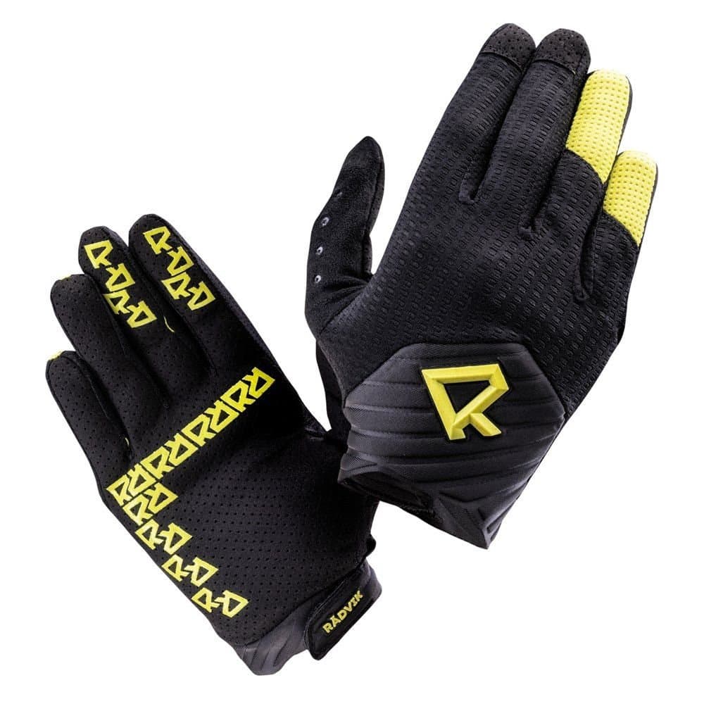 Radvik Radvik Men's Cutfull Logo Riding Gloves in Black