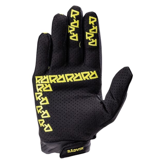 Radvik Radvik Men's Cutfull Logo Riding Gloves in Black - 2