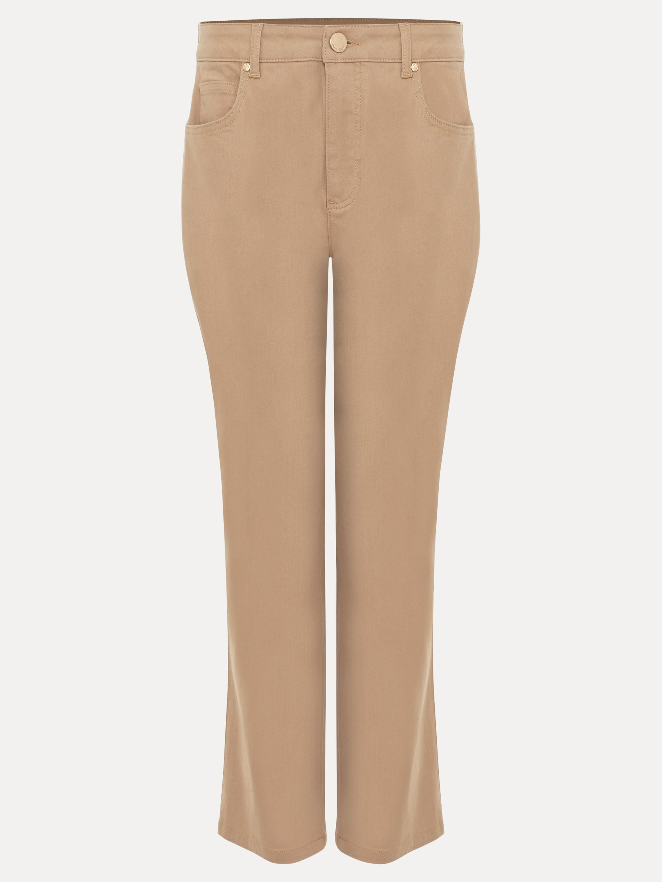 Phase Eight Phase Eight Women's Lindsey Cropped Straight Leg Jean in Light Tan - 2