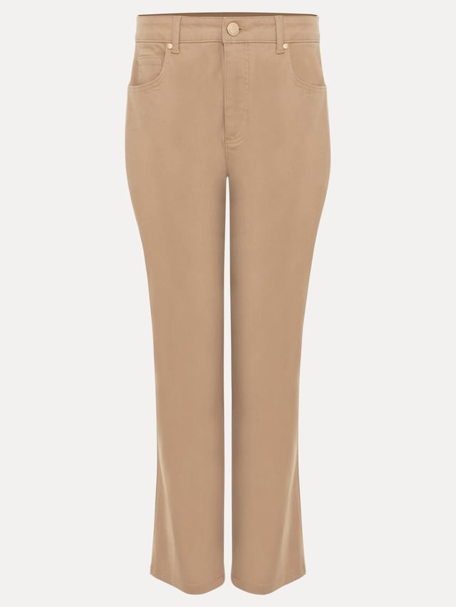 Phase Eight Phase Eight Women's Lindsey Cropped Straight Leg Jean in Light Tan - 2