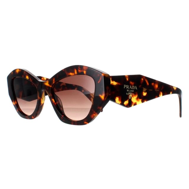 Prada Prada Women's Rectangle Honey Havana Brown Gradient PR07YS - 2