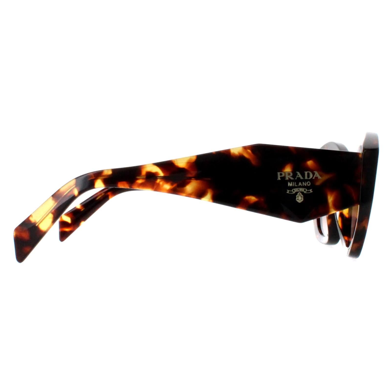 Prada Prada Women's Rectangle Honey Havana Brown Gradient PR07YS - 4