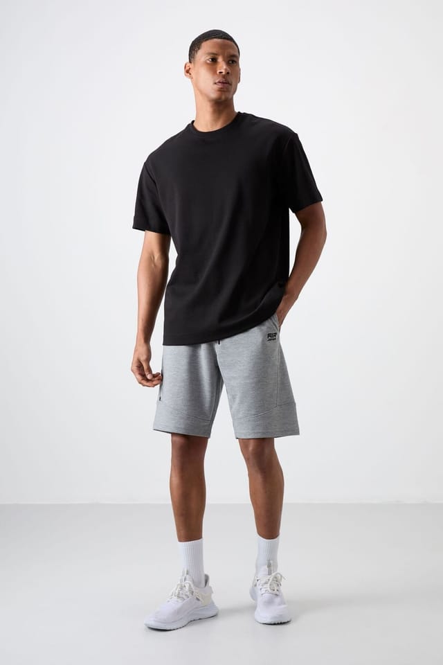 Tommy Life Tommy Life Men's Pull-on Sweat Shorts in Light Grey - 2