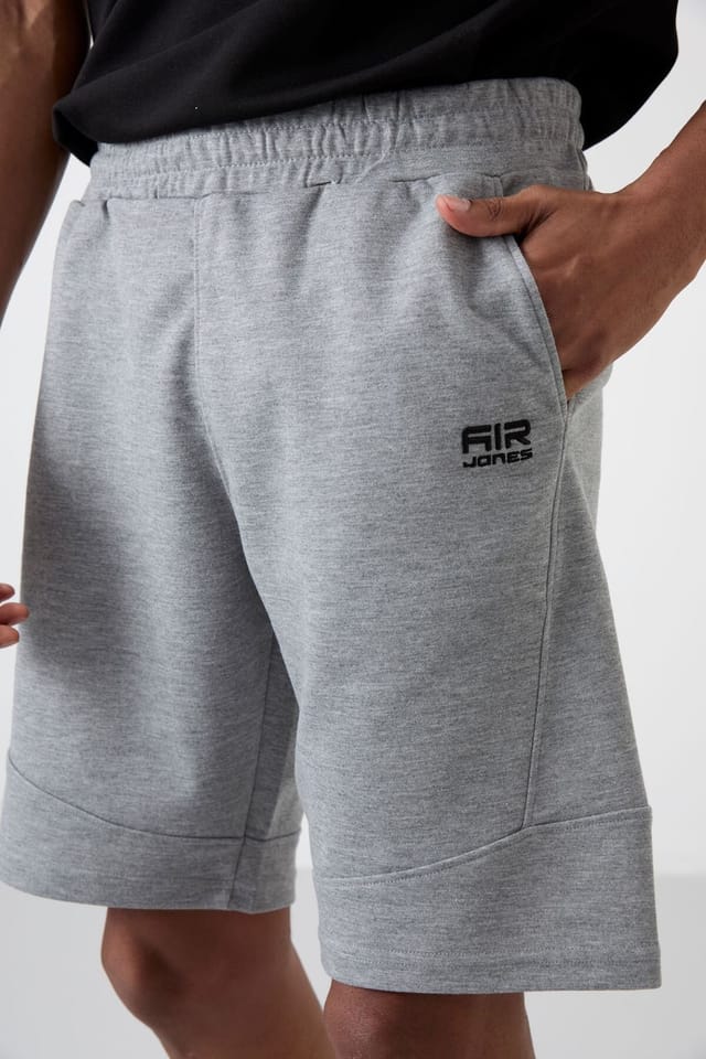 Tommy Life Tommy Life Men's Pull-on Sweat Shorts in Light Grey - 3
