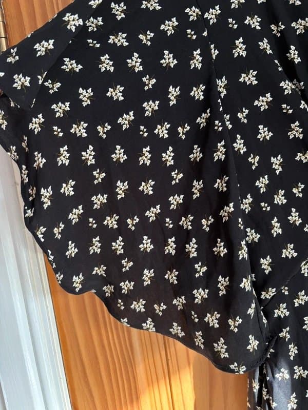 Mela London Black floral maxi dress 22