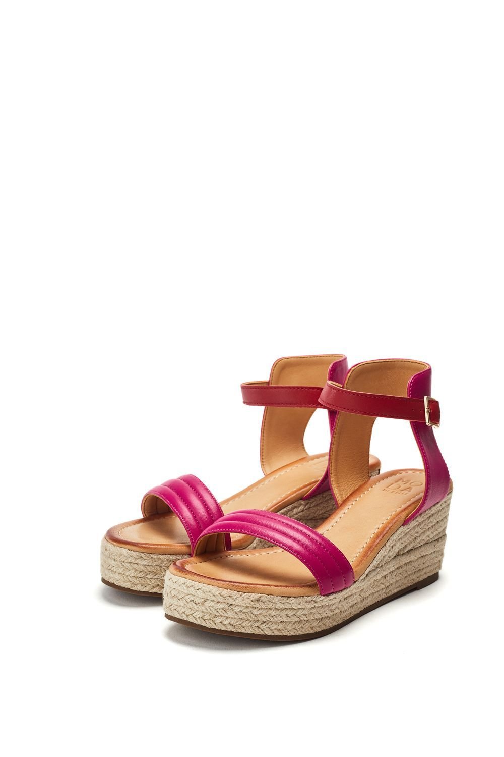 Moda In Pelle Moda In Pelle Women's 'Kolanthia' Leather Wedges in Pink - 2