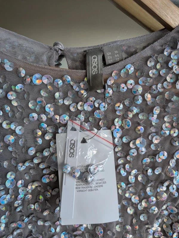 ASOS Sequin crop top BNWT